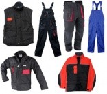 Darbiniai drabužiai: puskombinezoniai, kelnės, švarkai, striukės